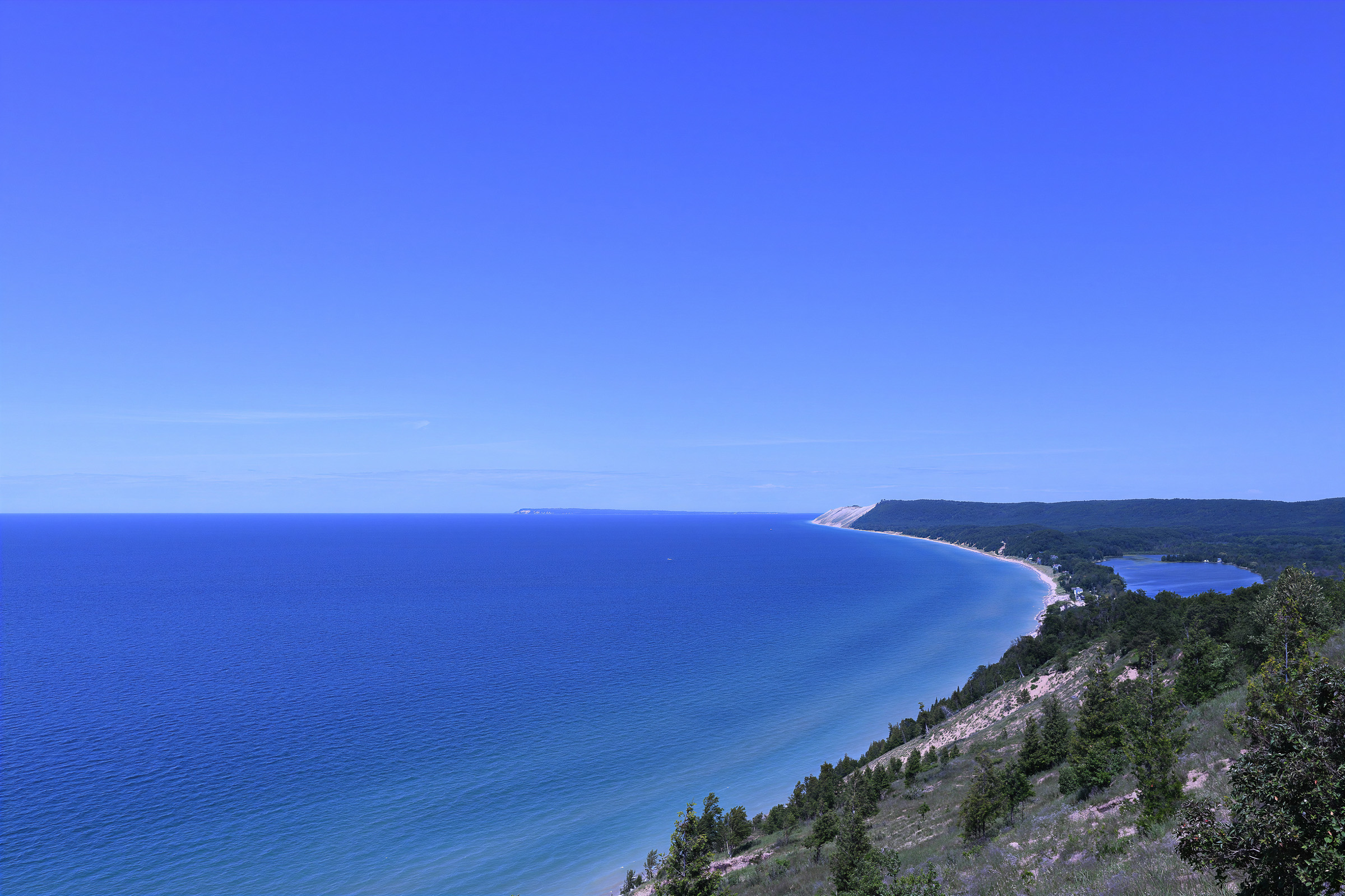 Sleeping Bear Dunes overlooking Lake Michigan